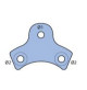 Adapter Plate For Split Rings - original part number: 196440-02690 - PLAC-1 - Tecnoseal